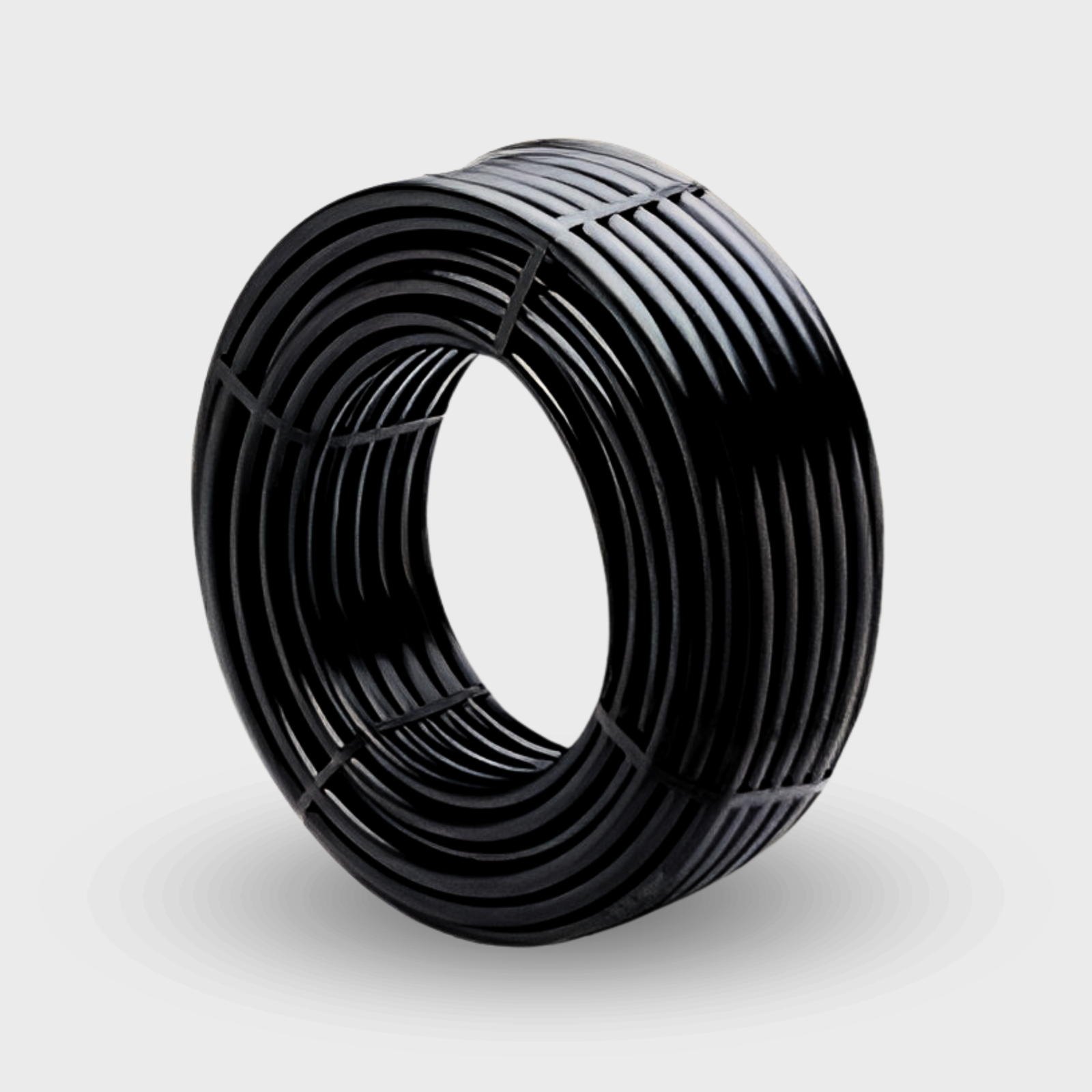 1/2" - 4 CAPAS Jardín CARBONO * Carrete De Tuba De Manguera Negro